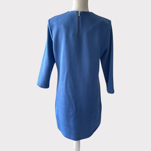 Tuckernuck Baleine Francoise Mod Mini Dress Pockets Gold Buttons Size Large - Picture 7 of 12